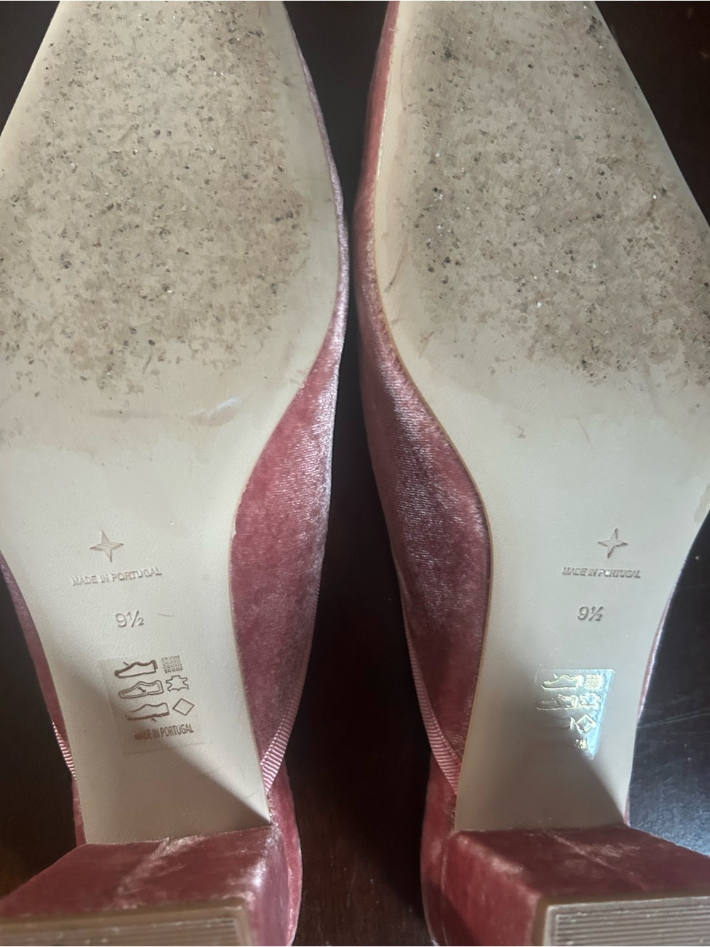 Tuckernuck Blush Velvet Tilda Mules - Picture 5 of 8